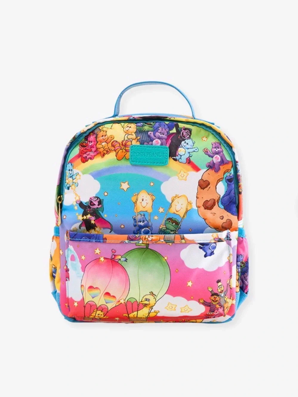 Posh Peanut Multicolor Care Bears x Sesame Friends Kids Mini Backpack